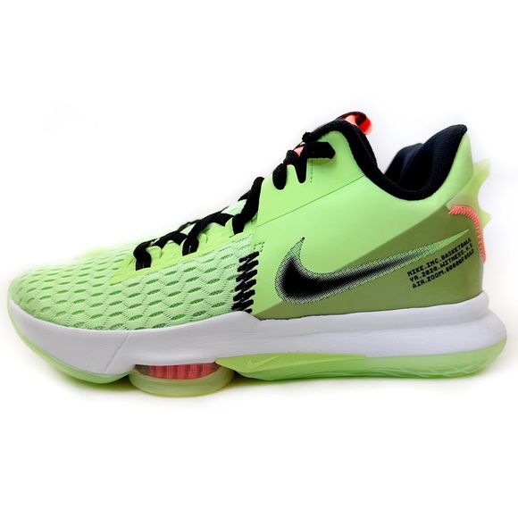 Nike LeBron James Witness 5 Basketball Sneakers Mens Size 10 Shoes Lime Glow - Picture 1 of 9